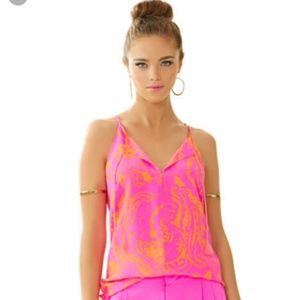 Lilly Pulitzer Silk Finn Halter Top